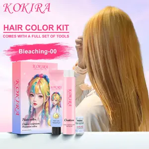 KOKIRA Bleaching hair colorCat Rambut Permanen Plant Hair Dye Pewarna Rambut Color 100ml & Developer 100ml  Bleaching  Hair Colour Alami  hair colour