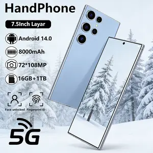 [Gaming Pro] Handphone Baterai 8000mAh 16GB+1TB Layar 7,3 Inci 5G Android 14 72MP+108MP Dengan Fitur Ultra Steady Video dan Nightography AI HP Flagship Snapdragon 8 Gen 2 Fast Charging 65W COD