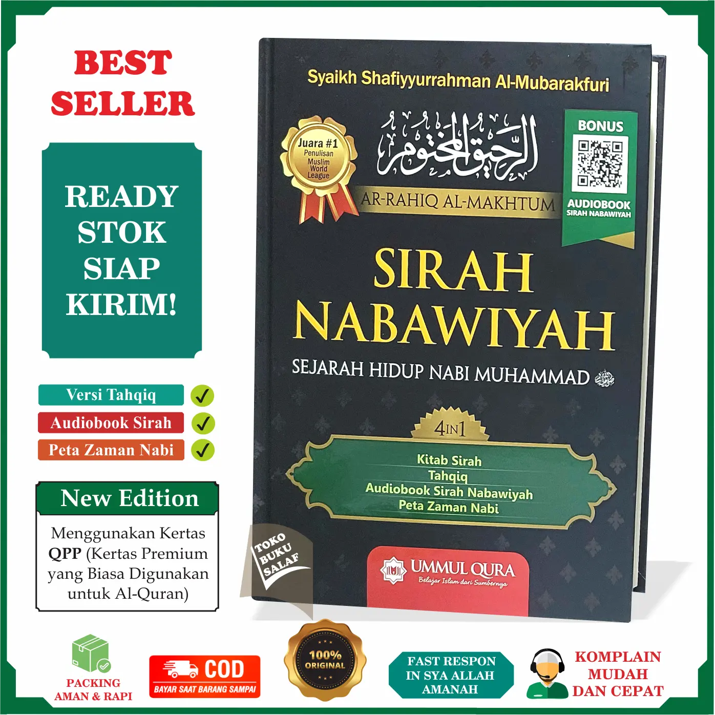 Sirah Nabawiyah ORIGINAL Penerbit Ummul Qura Sejarah Hidup Nabi Muhammad Karya Syaikh Shafiyurrahman Al-Mubarakfuri Siroh Rasulullah
