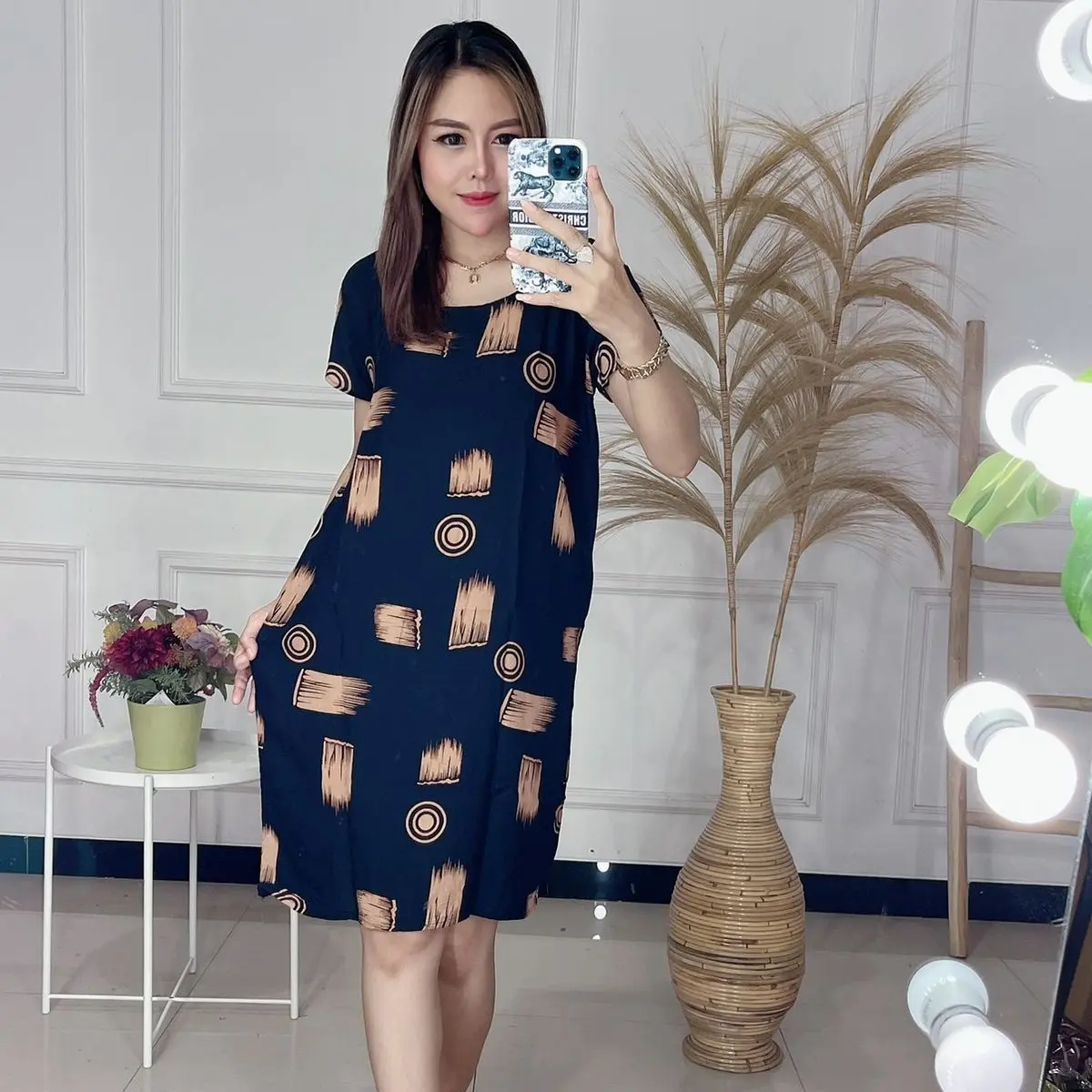 Daster Bali motif amina terbaru kain rayon adem Lembut Nyaman