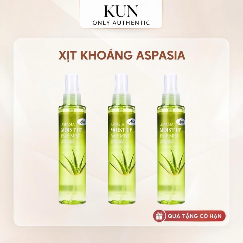 Xịt khoáng Aspasia Moist Up Face Mist Aloe Vera 150ml lô hội làm dịu da cấp ẩm Women Nữ Skincare