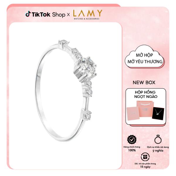  Nhẫn nữ bạc S925 LAMY Snow Princess Silver Ring 8098 - Trang sức LAMY 