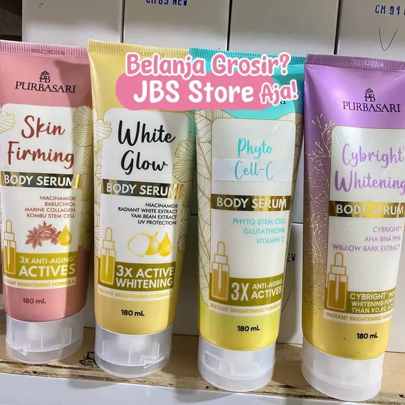 Purbasari Body Serum 180ml / Body Lotion Viral Pencerah Tubuh 1
