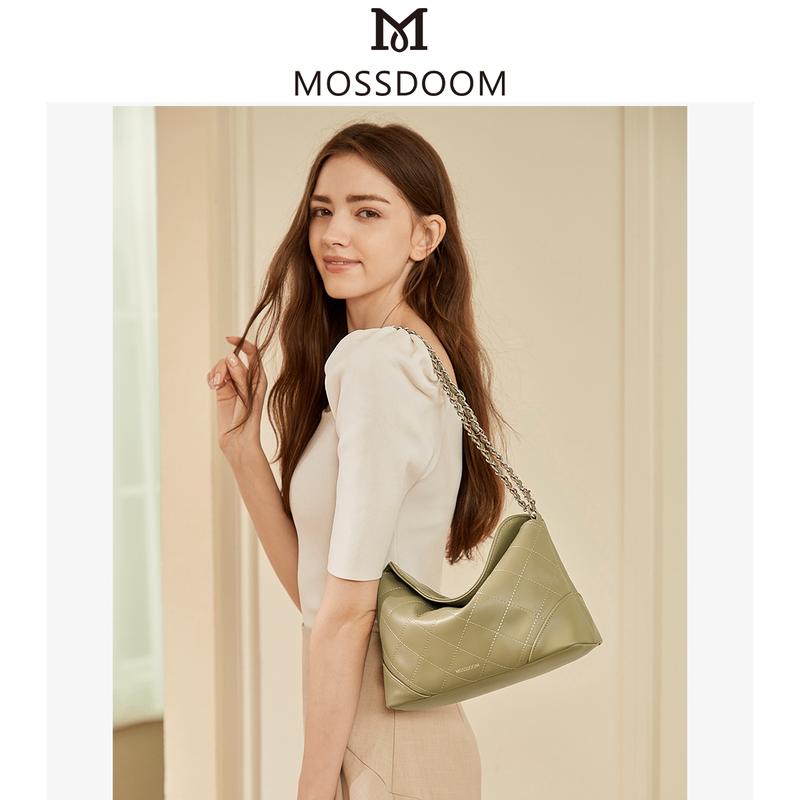 MOSSDOOM Tas Selempang Wanita Zeta Bag Fashion Tas Underarm Bag Tali Rantai 2