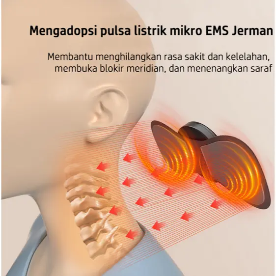 MIKA [Beli 2 Gratis 1] Alat Pijat Leher Elektrik EMS Mini Neck Massager Akupuntur 2