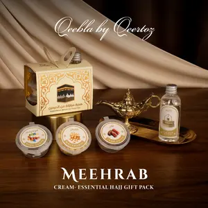 Qeebla Paket Oleh oleh Haji & Umroh Meehrab Cream Series Lengkap Zam-zam Kurma Kacang Arab Pistachio Kismis