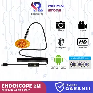 Camera USB OTG Endoscope IP67 Kamera Kabel 2 Meter Resolusi HD Waterproof Endoskop Android Komputer Laptop Lcd