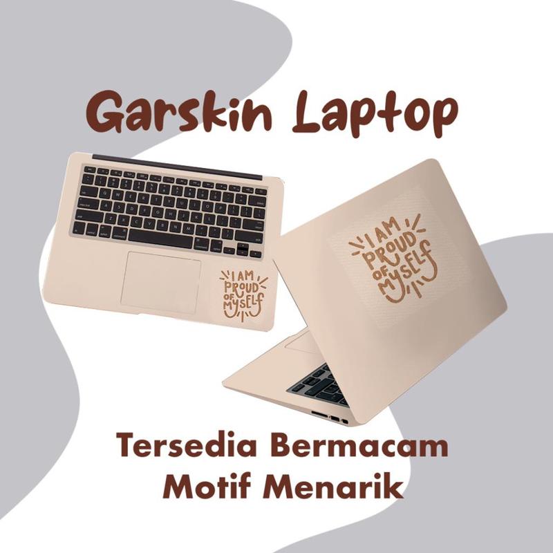 Multi Stiker Garskin Pelindung Laptop Aksesories Leptop motif kata aesthetic Plastik Computer 4
