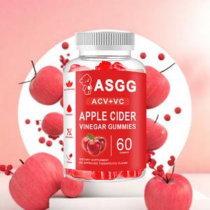 ASGG Cuka Cider Gummies Dengan Vitamin Perisa Epal 60PC