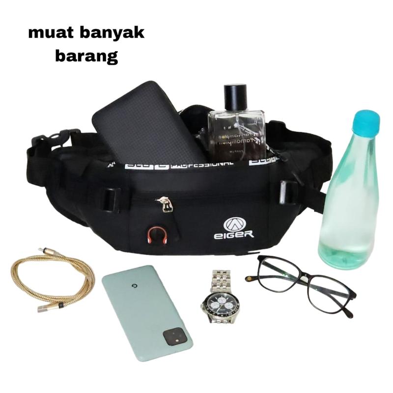 PROMO!! BERKUALITAS TAS SELEMPANG PRIA ANTI AIR TAS SELEMPANG PRIA WATERPROOF TAS PINGGANG TAS DADA PRIA TAHAN AIR HITAM MERAH NAVY WAISTBAG PROFESIONAL Slingbag 4