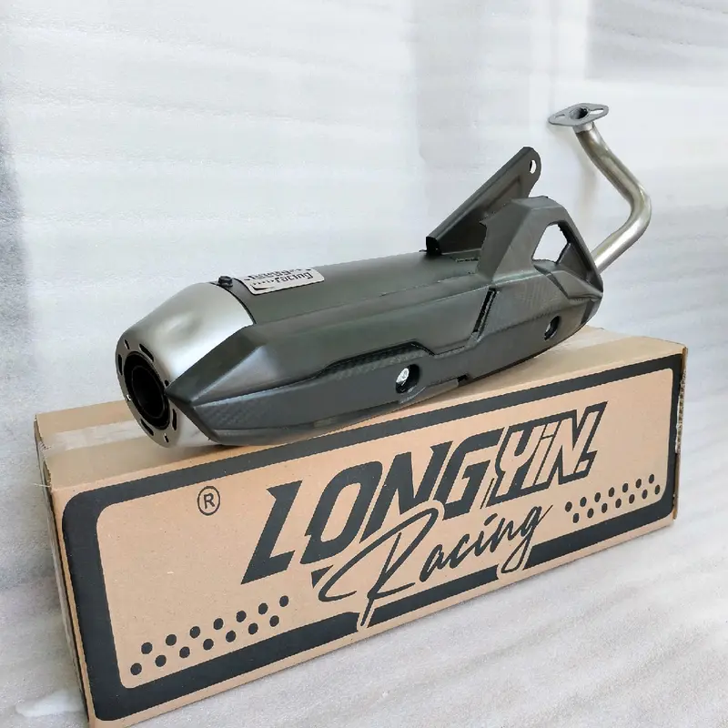 Knalpot Tabung Vario Beat Karbu Deluxe Scoopy Mio Sporty M3 - FULLSYSTEM LongYin Racing Suara Bass Adem Gerung Motor Motorcycle 3