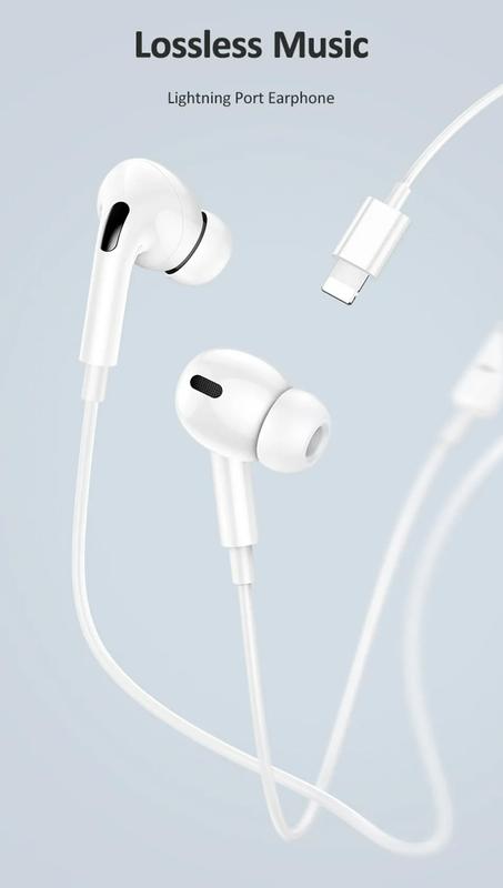Product Introduction of Tai nghe có dây Lightning cho Apple iPhone , 14 Pro Max, 13, 12, 11, XS , XR, X, 6, 7, 8 Plus, SE, Jack 3,5 mm, tai nghe nhét tai, phụ kiện 0