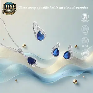 Power Shop S18 Diskon Paket Kalung Tangan Couple Elegan Cantik Kombo Carat Adjustable Berkualitas Tinggi Dengan Desain Yang Elegan wanita Couple wedding Pasangan Cowo Pria Anti Karat Luntur Berubah Garansi 1 Tahun Cincin Anting COD set