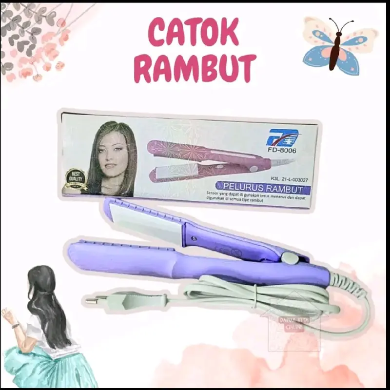 CATOK RAMBUT GEN MODEL FD-8006 PELURUS & CURLY MUDAH DI BAWA BEPERGIAN 1