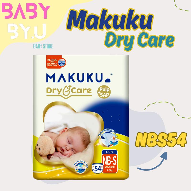 MAKUKU DRY CARE JUMBO DIAPERS PANTS NBSS Popok 0