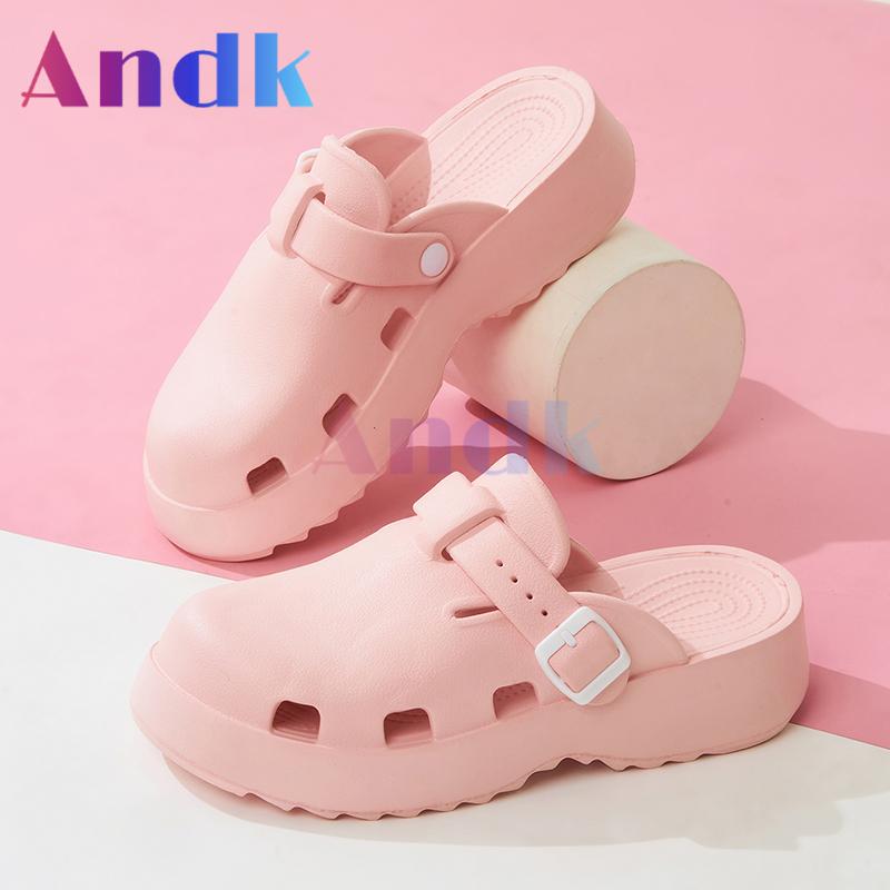 Product Introduction of Andk 2025 Sandal Wanita Wedges Korea Sandal Slop Premium Platform Sandal Wanita Sepatu ibadah Muller Clogs Cewek Sendal 28