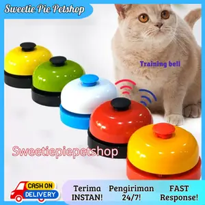 Sweetiepie [COD/INSTAN] PET TRAINING BELL Pet Training Bell Alat Bel Latih Hewan Anjing Kucing Training Bell Mainan Bel untuk Memanggil Hewan Peliharaan Kucing Anjing Bel Latihan Hewan Bahan Plastik dan Besi