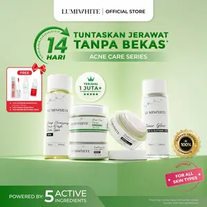 【HEMAT】 LUMIWHITE - Paket Acne Care Lengkap Untuk Jerawat‎ (FREE KISSLICIOUS RNDM+TONER ACNE+WHITENING SERUM)