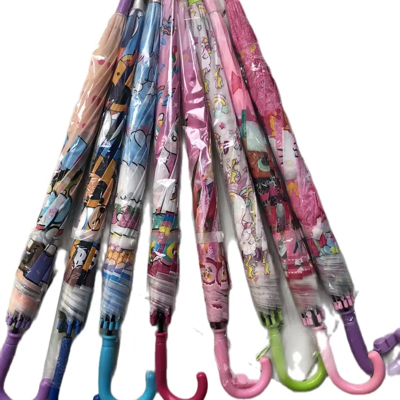Payung Anak Karakter PVC Newest Edition - Banyak Pilihan Motif dan Karakter Random - Plastik hujan dan matahari ringan 1
