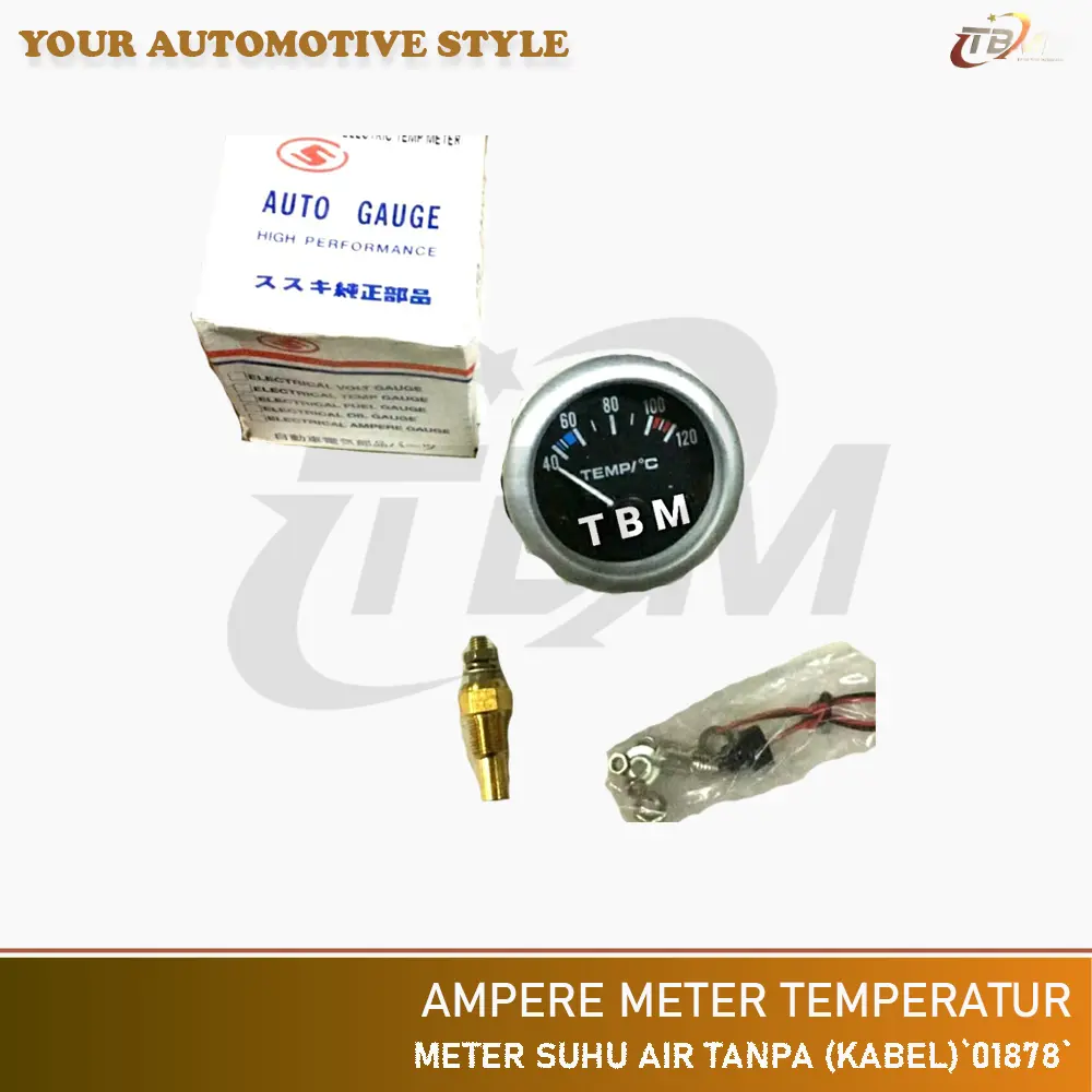 AMPERE METER TEMPERATUR/TEMP GAUGE/METER SUHU AIR(TANPA KABEL) '01878'