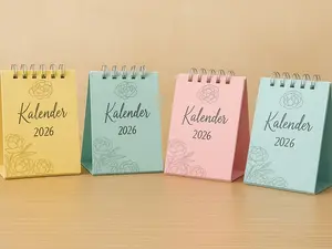 Kalender 2026 mini warna pastel estetik kekinian vintage