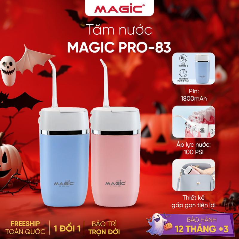 Máy Tăm Nước Gấp Gọn Magic Eco Pro-83, 3 Chế Độ Làm Sạch, Bảo Hành 18 Tháng