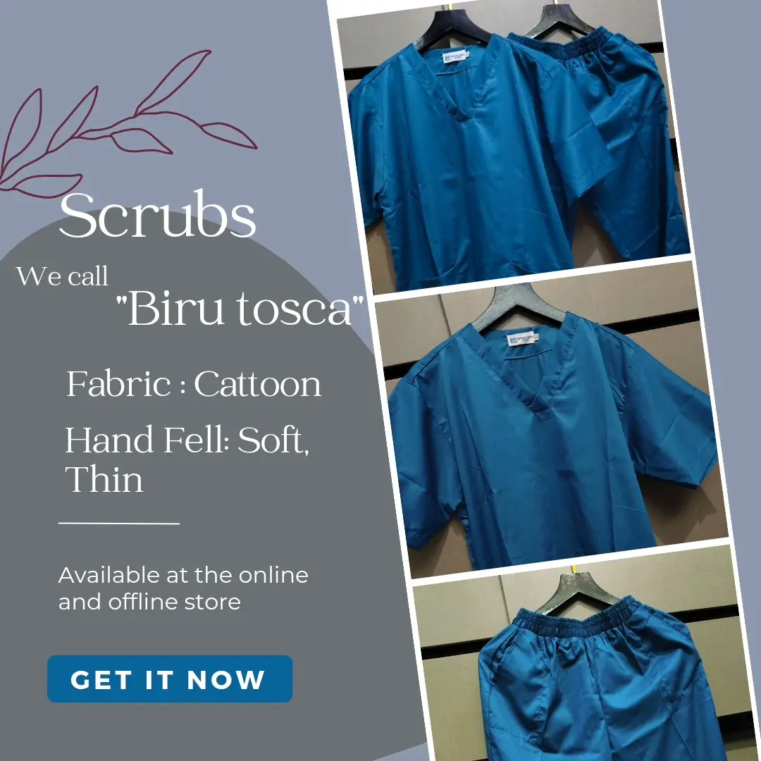 Scrub Cotton Fabric (Baju OK Bahan Katun) Warna Biru Tosca, Our New Product