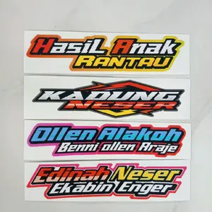 sticker kata kata Madura isi 4pcs kodeA10