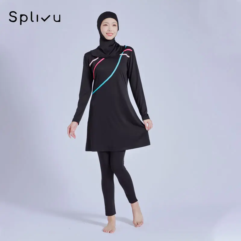 M-6XL Baju renang muslimah dewasa/pakaian renang remaja muslim/swimsuit cewek Baju renang perempuan muslim 2