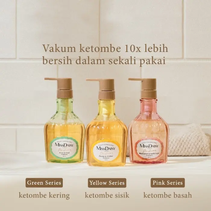 MISS DAISY |  French Perfume Shampoo | BPOM 500ml | Anti Lepek | Anti Rontok | Wangi Tahan Lama 12 Jam 0
