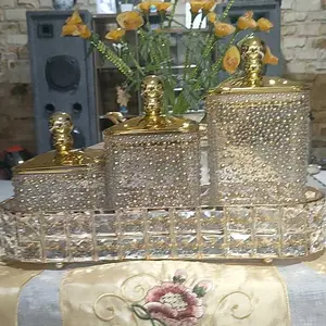 COD Ornamen Buah Kristal Paket SET 3 PCS / SET 3 PCS Hiasan Ornamen Kristal Pir / Nanas / Apel Ornamen Kristal