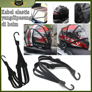 [Meta]  Motor StrapAdjustable 2 Hook Tali pengikat motor/tali pengikat bagasi sepeda/tali pengikat helm motor Motorcycle Hitam