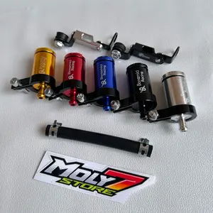 Tabung Master Rem Bonamici dengan Breket Selang untuk Semua Master Rem RCB Brembo Nissin Dll - 1 Paket Motorcycle