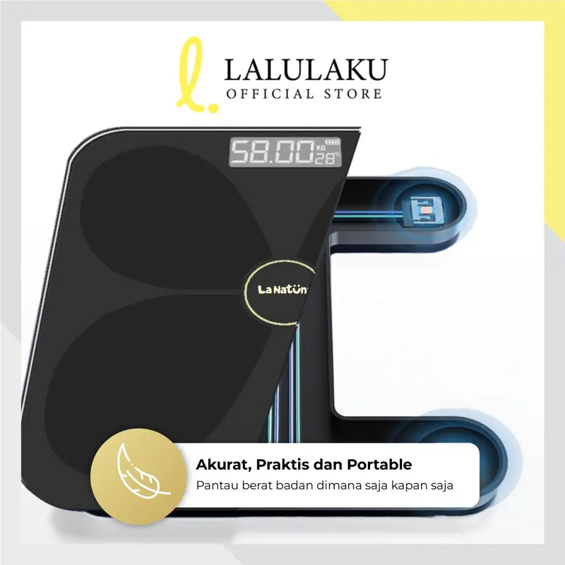 Lalulaku Timbangan Badan Kupu Kupu Digital Body Scale Kamar Mandi 5
