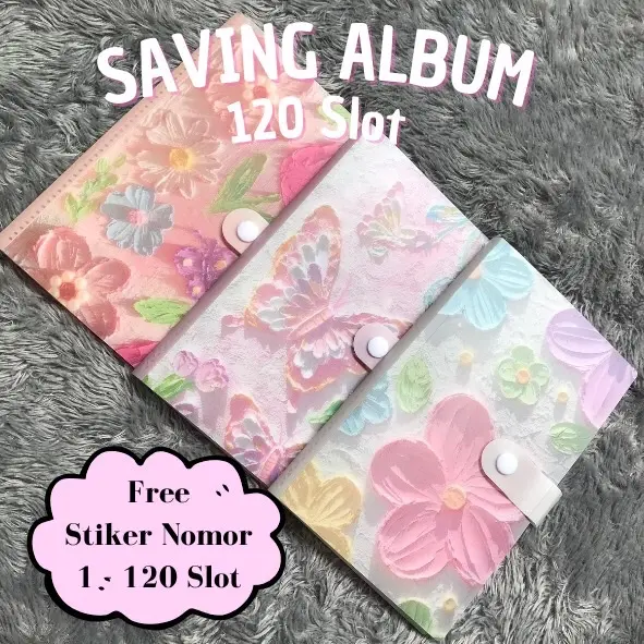 SAVING ALBUM / CHALLENGE NABUNG / ALBUM PHOTOCARD / SAVING ALBUM LOGAM MULIA