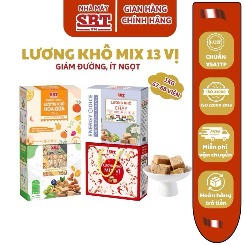  Hộp 1KG Lương khô mini SBT Mix 13 vị 
