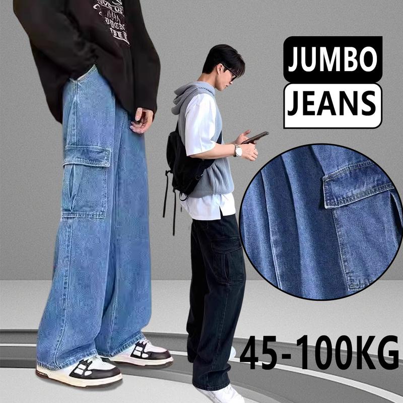Product Introduction of celana jeans cowok street wear outfit baggy pants celana panjang pria dewasa denim berdiri celana cargo pria panjang Celana Panjang Unisex 2