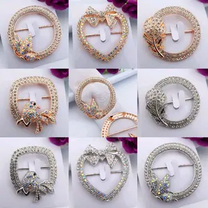 (Bros Ring 2 in 1) Buckle 2 in 1 Ring Jilbab Gesper Multi Fungsi Bisa Bjadi Bros Dan Bisa Ring Jilbab / Ring Gesper Peniti Muslim Kerudung