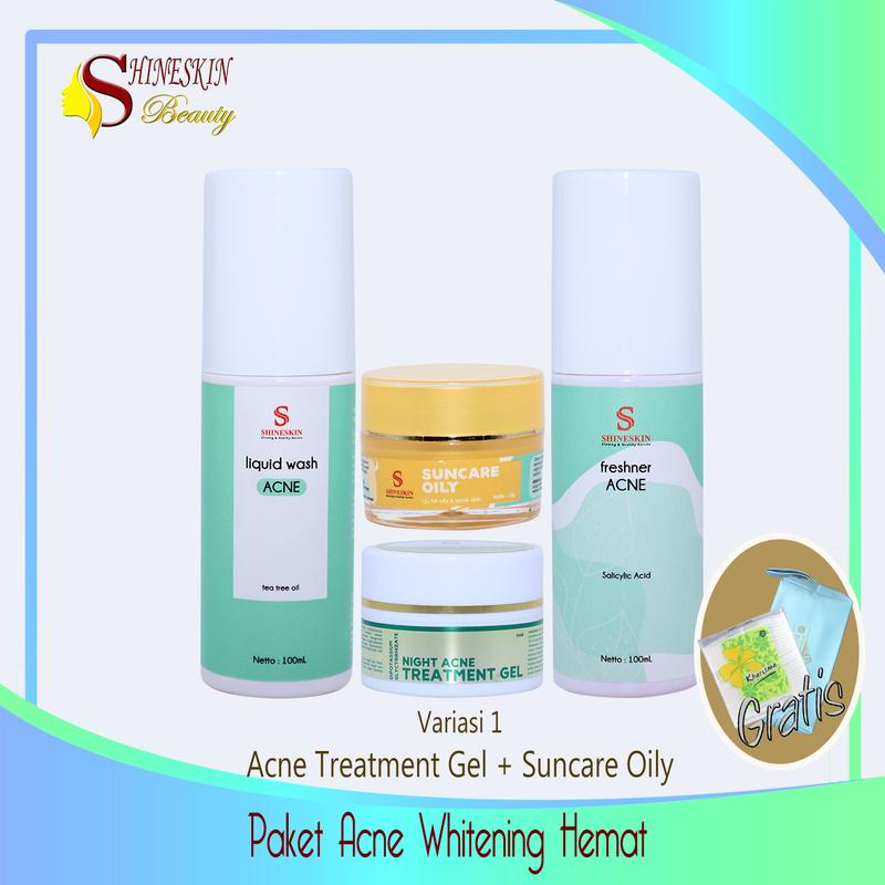Shineskin Paket Hemat Acne Whitening /Acne Spot Dot 0