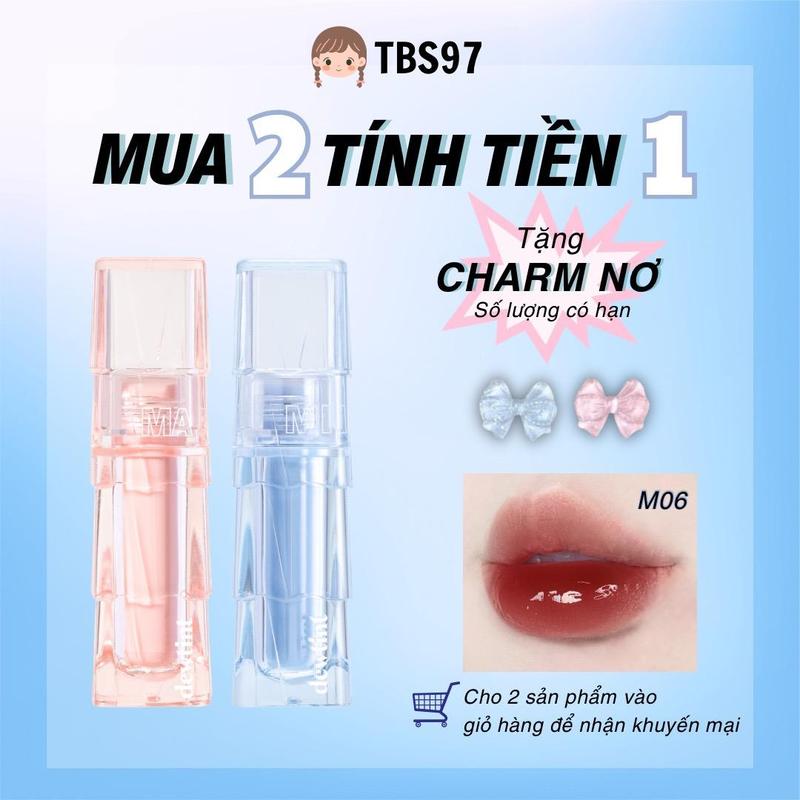  SON KEM BÓNG THẠCH NƯỚC THỦY TINH NHIỀU MÀU SẮC 
