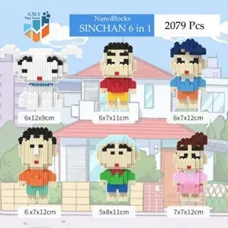 Original Special Set Nano Blocks 1SET Karakter Animasi Mini  3D Model, Mainan Blok Susun, Blok Konstruksi DIY, Dekorasi Hiasan Karakter Animasi, 5