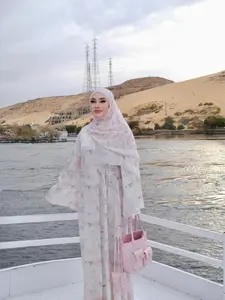 2651 ABAYA printing SS edisi EGYPT SET PASMINA