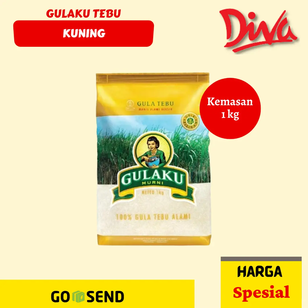 [1kg] Gulaku Tebu Kuning / Gula Pasir Murni