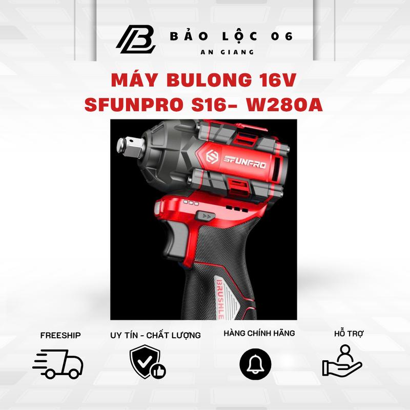 Máy Bulong SFUNPRO S16-W280A 3 CẤP CHỈNH TỐC- NHỎ GỌN - TIỆN LỢI- ĐỘNG CƠ KHÔNG CHỔI THAN-LÕI ĐỒNG