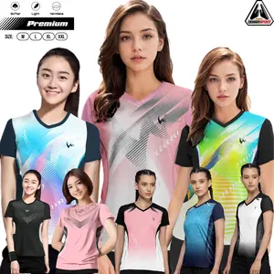 BLW 01 Baju Badminton Cewe Winstorm Dewasa Kaos Bulutangkis Wanita Jersey Badminton Women Print Sport Ola Joy Widow