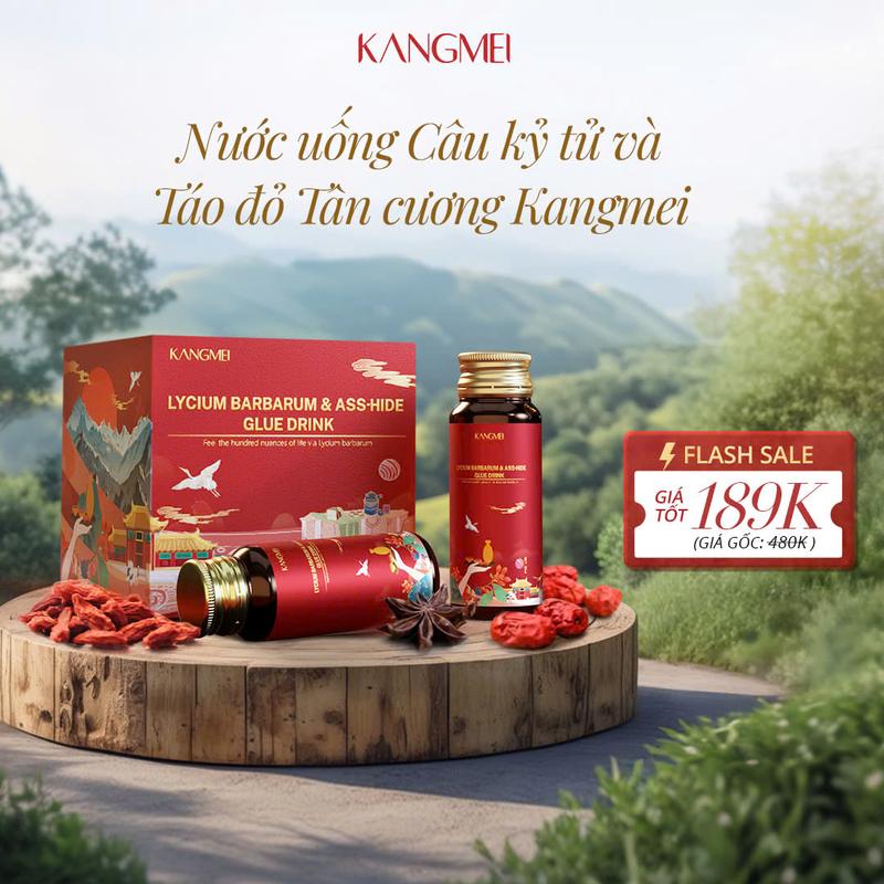 Nước Uống Câu Kỷ Tử và Táo đỏ Tân Cương KANGMEI - hỗ trợ tăng sức đề kháng, dưỡng nhan, cải thiện giấc ngủ