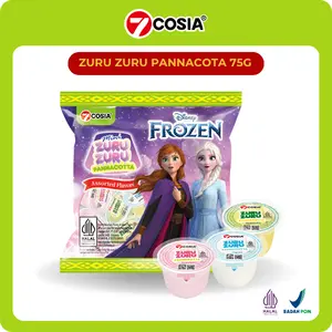 7COSIA X Disney Mini ZURU-ZURU PANNACOTTA 75GR 1 Pack Isi 5 Pcs Jeli Puding Rasa Susu Pisang, Stroberi, Yogurt