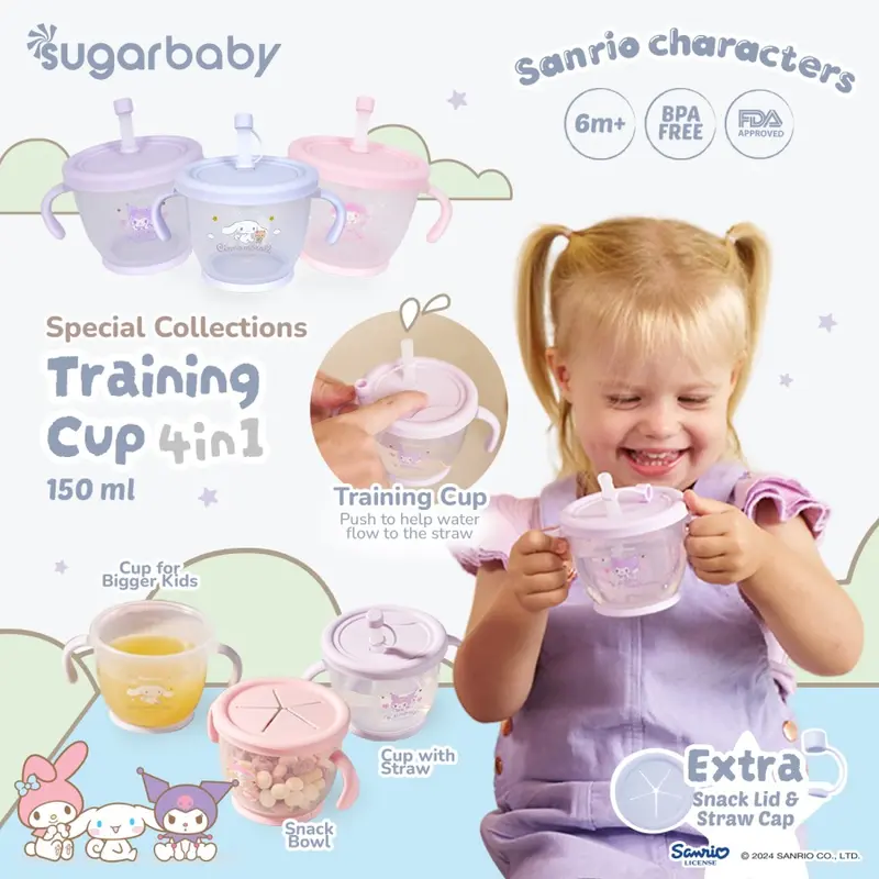 Sugar baby Training Cup 4in1 Karakter 150ml 5