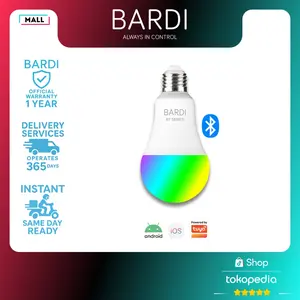 BARDI Smart LED BLUETOOTH BT 9W RGBWW Lampu Tidur  Bohlam