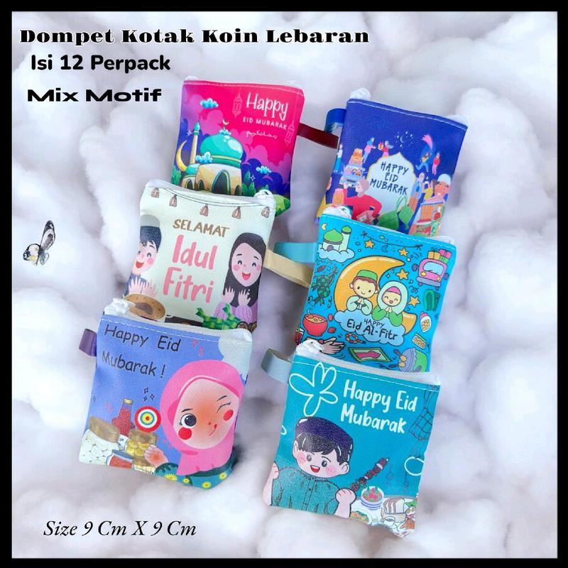 Dompet Koin Lebaran Mix Motif CCI Printing Tebal Dapat 12 pcs - Wanita 3